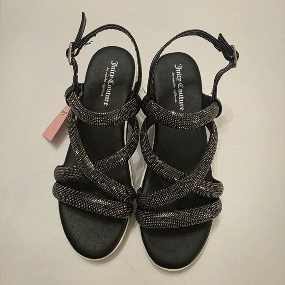 BRAND NEW JUICY COUTUR CRISS CROSS STRAPPY SANDALS - Picture 2 of 16